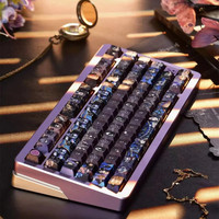 Personality Black But-ler Theme Keycaps Cherry/M-OA Profile PBT Dye Sublimation for Mx Switch 64/68/104/108 Mechanical Keyboard