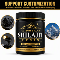 Résine de Shilajit Durlevel, qualité supérieure, source naturelle, complément alimentaire de qualité alimentaire, suppléments nutritionnels, approvisionnement direct usine, OEM ODM