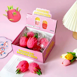 Lindos Squishies de Fruta del Dragón, Bolas Antiestrés Suaves para Apretar, Juguetes Sensoriales para Aliviar el Estrés en Niños, Aula, Escuela, Oficina, Hogar - Product Image 1