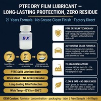 Lubrifiant PTFE à film sec longue durée sans résidu pour charnières de portières automobiles, serrures, rails de sièges, câbles de toit ouvrant – Conforme REACH, RoHS, personnalisable OEM