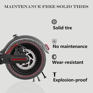Nouvelle Image 8.5 pouces roue de pneu en caoutchouc solide pour <span class=keywords><strong>Xiaomi</strong></span> <span class=keywords><strong>M365</strong></span> Scooter électrique antidéflagrant conception en nid d'abeille pneu sans air - Product Image 3