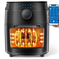 Cuisine intelligente domestique rôtissoire à air électrique, four à friteuse à air intégré wi-fi Tuya App control