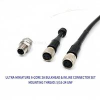 Konektor Bawah Air HYSF SUBSEA Ultra Compact 6-Pin Dry Mate 2A Bulkhead Inline Connector Set untuk ROV AUV Power FPC PCB 550V