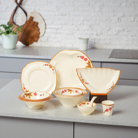 Ensemble de vaisselle en mélamine incassable, service de table de luxe, prix d'usine, personnalisé