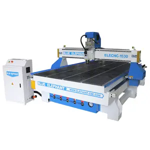 Elephant Biru ELE1530 Struktur Kuat Alat Perubahan Manual Tipe Klasik Router Cnc 5X10 dengan Poros Putar