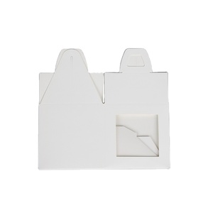 Personalized White Square 4 6 8 10 12 14 Inch Window Loaf Wedding Birthday Loaf Cake Boxes