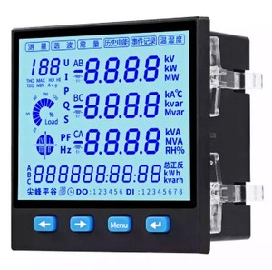 Với RS485 96*96 Mét ba giai đoạn <span class=keywords><strong>LCD</strong></span> hiển thị đa chức năng Power <span class=keywords><strong>Meter</strong></span> sản xuất OEM - Product Image 1