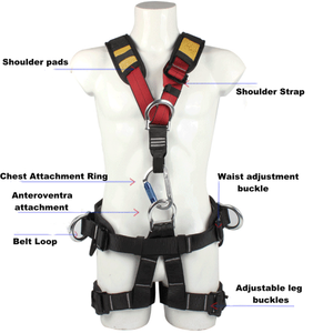 総合フルハーネス型墜落制止用器具 5点式安全帯 高所作業用安全キット - Product Image 2