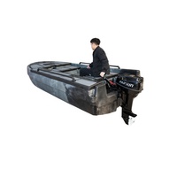 Kayak de pêche en HDPE pour 4 personnes, 420 cm, directement de l'usine, bateau de pêche motorisé pour plusieurs personnes avec siège pivotant pour lac et océan