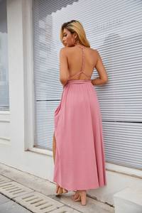 MOTE-ZC09 abito da sera senza maniche con scollo a v e scollo a v - Product Image 5