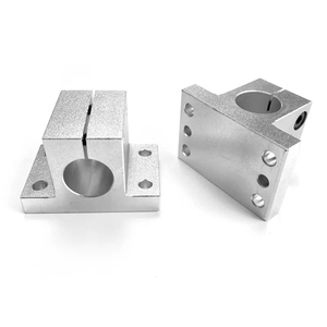 Pack Of 2 Aluminum Shaft <strong>Bracket</strong> Flange Connector <strong>Clamps</strong> Strut <strong>Clamps</strong> <strong>Brackets</strong> For Equipment Stands Side Mounting 10 12 15 16 20 - Product Image 3