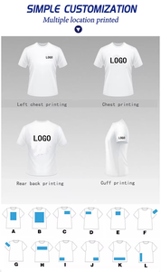 Wholesale <strong>Customizable</strong> Men's Short Sleeve Polyester/Cotton Camisetas-Blank Design with Digital Print Regular Fit - Product Image 3