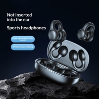 Écouteurs Bluetooth sans fil X58, écouteurs sportifs à clipser sur l'oreille avec affichage numérique de la puissance
