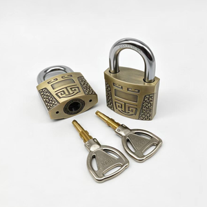 Cadenas en bronze à motifs 40 mm #   Serrure à clé pour boîte à monnaie, serrures de porte antivol pour machine à griffes, console de jeu d'arcade, distributeur automatique - Product Image 1