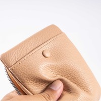 Dompet Zipper Zero Portabel dan Sederhana Baru, Tas Lembut Wanita Multifungsi dan Modis, Dompet Pendek, Tempat Kartu