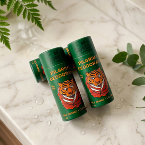 หลอดกระดาษแบบดันขึ้นได้ พิมพ์ลายตามสั่ง บรรจุภัณฑ์เปล่าสำหรับบาล์มแข็ง ครีมกันแดด โรลออน และผลิตภัณฑ์สำหรับริมฝีปาก - Product Image 1