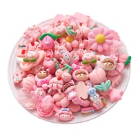 Lem Resin Kartun untuk Kerajinan DIY, Perhiasan Buatan Tangan, Aksesoris Kecil, Dekorasi Casing Ponsel, Jepit Rambut, Penjepit Rambut