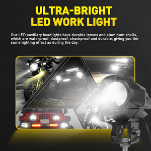 ไฟ LED สีขาวขนาด 3 นิ้ว 120W จำนวน 3 ดวง สำหรับรถยนต์ รถบรรทุก เรือ รถบัส - Product Image 4