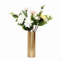 Vase de fleurs en fer doré dame, assemblage cylindrique, contenant pour centre de Table, décoration de bureau, à domicile, de fête de mariage
