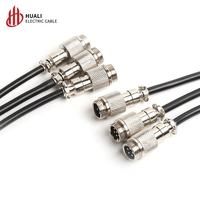 Câble en cuivre HUALI Aviation, connecteur circulaire GX12 mâle-mâle, 125V 3A