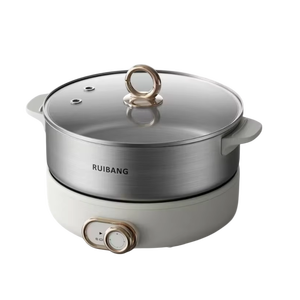 หม้อหุงข้าวไฟฟ้าแบบต้มเร็ว 1800W ขนาด 6 ลิตร - ตัวเครื่องทำจากสแตนเลส <span class=keywords><strong>304</strong></span> ใช้ได้กับเตาแม่เหล็กไฟฟ้า เหมาะสำหรับชาบูชาบู - Product Image 1