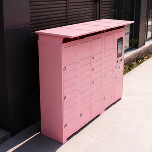 Boîtes de livraison intelligentes de <span class=keywords><strong>colis</strong></span> de collecte de système libre-service rose de protection solaire de communauté extérieure de fournisseur - Product Image 6