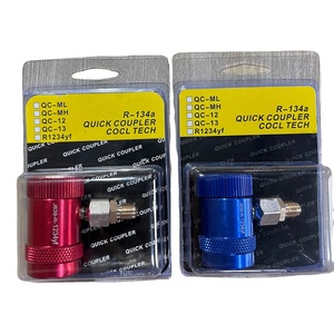Acoplador Rápido Ajustable de Alta y Baja Presión 1/4'' SAE HVAC AC R134A QC-L QC-H para Piezas de <span class=keywords><strong>Aire</strong></span> <span class=keywords><strong>Acondicionado</strong></span> - Product Image 6