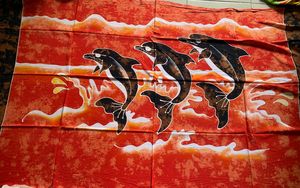 Nueva llegada Sarong Pareo Rayón Proceso pintado a mano Diseño colorido Ropa de playa de Bali Indonesia Tela de rayón Premium - Product Image 3