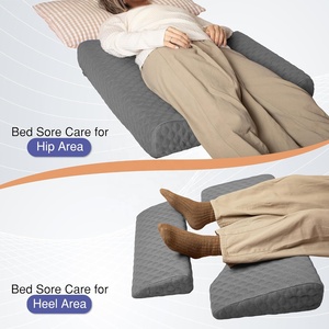 Juego de almohada de cuña con cojín para el dolor de cama de posicionamiento antideslizante con almohada auxiliar para pacientes postrados en cama que evitan las úlceras por presión - Product Image 3