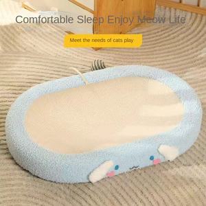 Nid ovale surdimensionné chat planche à gratter lin matériel chat jouet <span class=keywords><strong>lit</strong></span> sisal griffoir fournitures pour animaux <span class=keywords><strong>de</strong></span> compagnie produits - Product Image 5