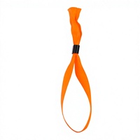Ensemble de bracelets en ruban de satin avec fermoir en plastique, cadeau promotionnel, bracelet de festival en polyester