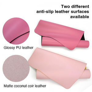 Tapis de <span class=keywords><strong>yoga</strong></span> antidérapant personnalisé en gros, tapis de Pilates en caoutchouc PU pour la gym, la maison, le fitness et l'exercice - Product Image 3
