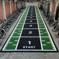 Logo personnalisé marquage doublé Sprint Turf vitesse agilité entraînement artificiel synthétique Fitness Gym gazon piste pour le conditionnement
