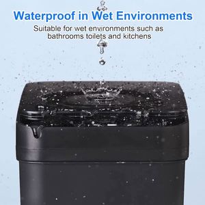 Touchless Motion <strong>Sensor</strong> Small Slim Garbage Can Smart Electric Indoor Kitchen Waterproof <strong>Trash</strong> <strong>Bin</strong> with <strong>Sensor</strong> - Product Image 2