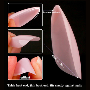 120 Uñas Postizas de PMMA con Degradado, Uñas Artificiales de Cobertura Completa para Extensión de Uñas y Manicura - Product Image 6