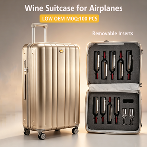 <span class=keywords><strong>Valise</strong></span> à vin de luxe personnalisée pour avions, 12 bouteilles, insert <span class=keywords><strong>en</strong></span> mousse amovible, coque rigide <span class=keywords><strong>en</strong></span> PC, antichoc, <span class=keywords><strong>valise</strong></span> de voyage pour vin - Product Image 1
