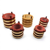 Anillo Colector de 5 Vías XTC de Alta Potencia, Anillo Conductivo Deslizante con Montaje por Orificio, 80-100 kW, Juego Completo para Calentamiento Electromagnético Reforzado
