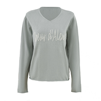 Pull en tricot personnalisé pour femmes Pull en tricot avec lettres découpées et perles pour femmes Pull en tricot à manches longues pour femmes Pull en tricot
