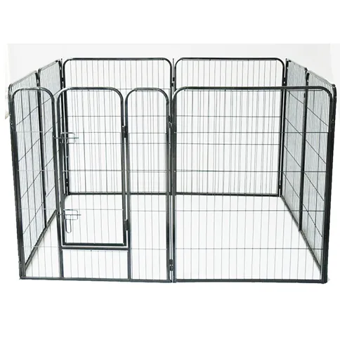 8 10 panels heavy duty large foldable portable metal pet run fence barrier kennel exercise dog playpen for cat rabbit puppy