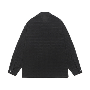 Plus Size Grote Dikke Mannen Katoenen Casual Shirt Jacquard Ademend Ontspannen Pasvorm Lange Oversized Mouw Borstzak 7XL 8XL 9XL 10XL - Product Image 5