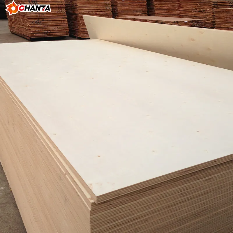 Venta al por mayor de muebles blancos de 18mm de melamina HPL tablero de madera contrachapada con precio bajo