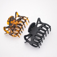 Canyuan écaille de tortue noir araignée forme femme pince à cheveux belle grosse perle griffe de cheveux personnalisé en gros