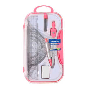 Set di Compassi Pastello Mengfu M-0048 da 7 Pezzi in Azzurro/Rosa/Verde per Studenti, Scuola e Ufficio, Prodotto in Cina - Product Image 1