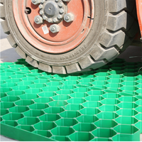 Dalles perméables en PEHD de 48 mm pour aménagement extérieur, parking, et gazon synthétique – Grille de gazon en plastique pour allée et chemin végétal