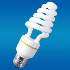 Lámpara CFL de Media Espiral Blanca E27 6000K 8000 Horas 80lm/W CRI 80 AC 220V Garantía de 2 Años Plástico OEM 1200 Lúmenes - Product Image 4