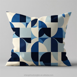 <strong>Cushion</strong> Cases Decorative Geometric <strong>Pattern</strong> Throw Pillow Covers for Modern Homes Sofa Bedroom Couch Car Living Room 18*18inches - Product Image 2