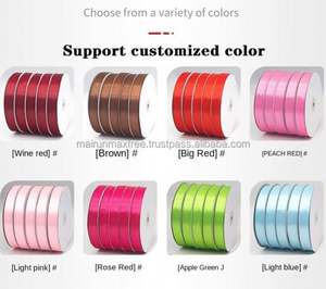 Cinta de Hilo Metálico de Poliéster Estampada con Lámina Dorada y Plateada de Doble Cara al por Mayor para Envolver Regalos y Empaquetar Flores, Color Sólido - Product Image 3