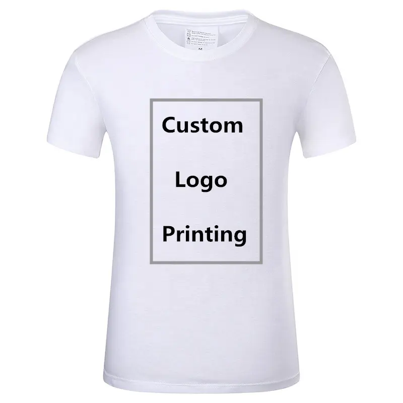 사용자 정의 디자인 Oem 코튼 여름 로고 그래픽 인쇄 화이트 200 gsm 유니폼 티셔츠