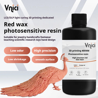 Lilin merah Resin fotosensitif Resin baik untuk detail permukaan halus 405nm cahaya menyembuhkan Resin perhiasan kerajinan