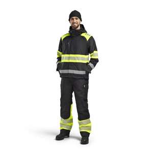 BLAKLADER-Veste 442019779933XXXL Hi-Vis Shell Noir/Jaune-EAN 7330509849330 HI-VIS WORKWEAR - Product Image 3
